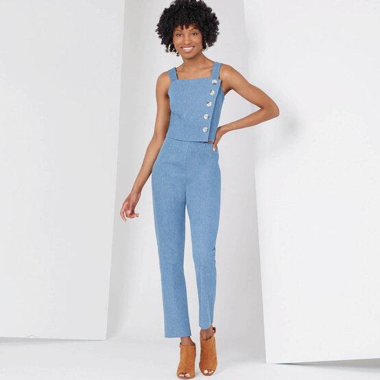 New Look Women's Top and Trousers Sewing Pattern N6627 image number 5