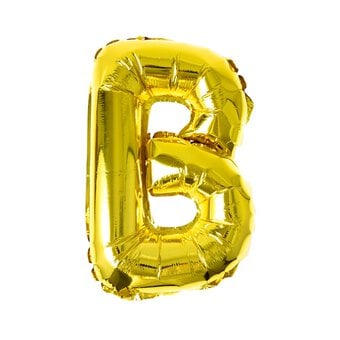 Gold Foil Letter B Balloon