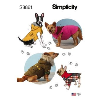 Simplicity Dog Coat Sewing Pattern S8861