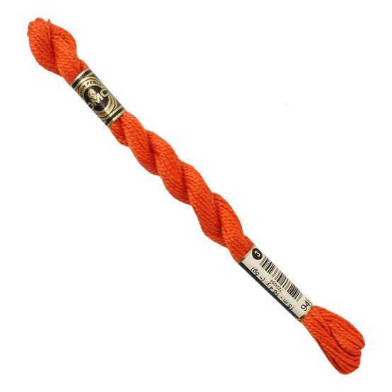 DMC Orange Pearl Cotton Thread Size 3 15m (946) image number 2