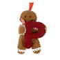 Hanging Gingerbread Felt Letter P Decoration image number 3