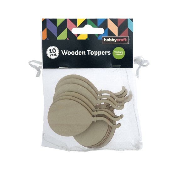 Balloon Wooden Toppers 10 Pack image number 4