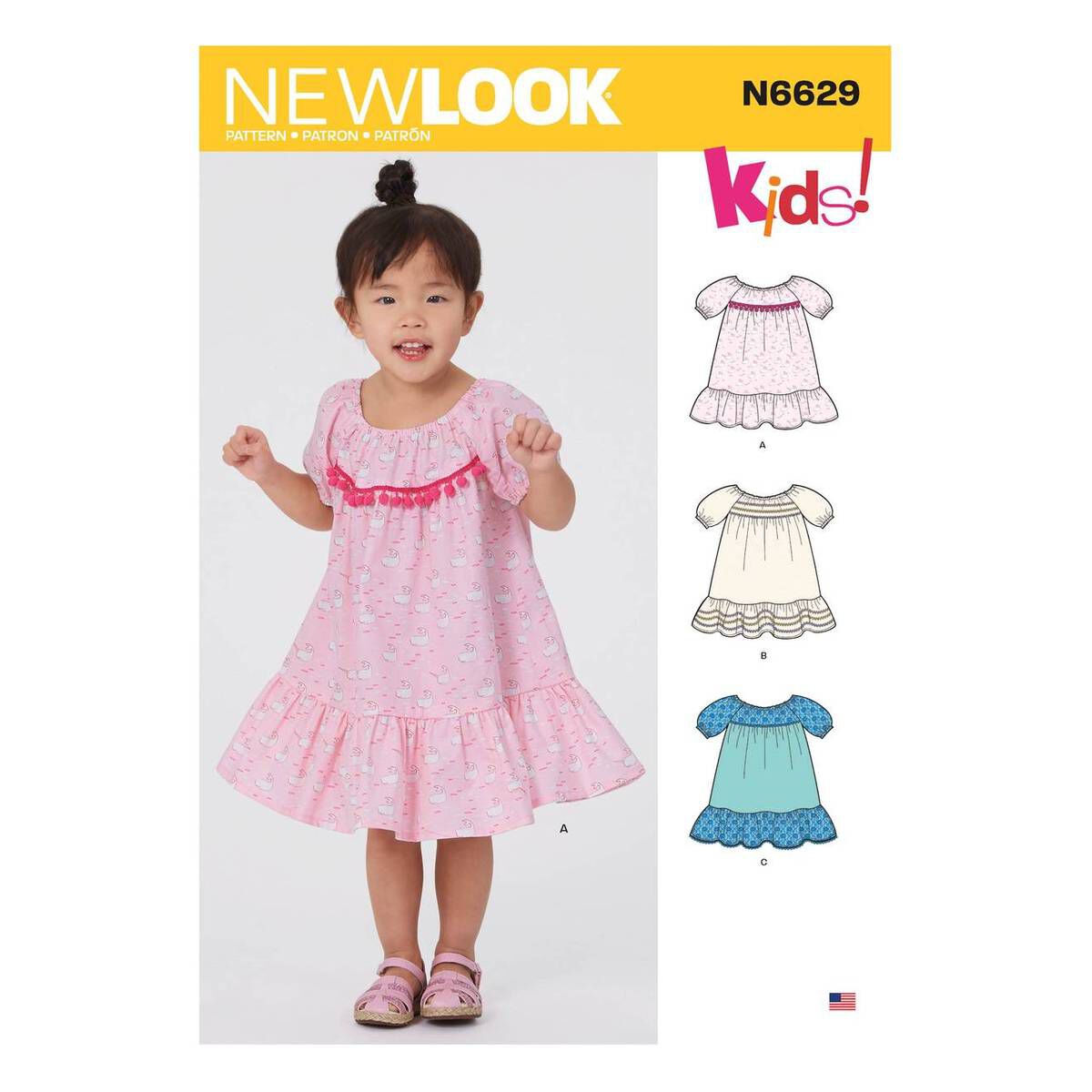New Look Toddler Dress Sewing Pattern N6629 Hobbycraft