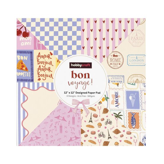 Bon Voyage Paper Pad 12 x 12 Inches 24 Pack image number 5