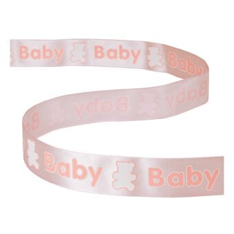 Baby Pink Baby Teddy Ribbon 25mm x 3m