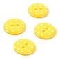 Hemline Yellow Novelty Spotty Button 4 Pack image number 1
