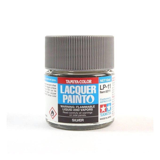 Tamiya Silver Lacquer Paint 10ml (LP-11)  image number 1