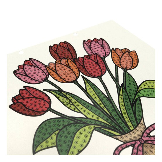 Make Your Own Tulip Gem Art Picture image number 3