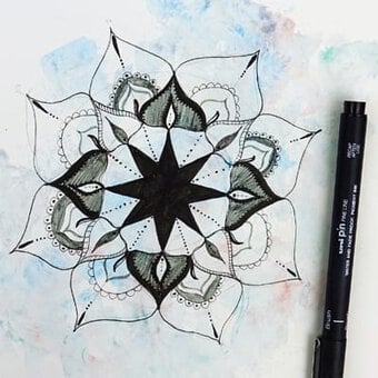 How to Draw a Mandala with Uni Pin Pens