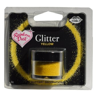Rainbow Dust Yellow Edible Glitter 5g image number 2