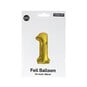 Extra Large Gold Foil Number 1 Balloon image number 3