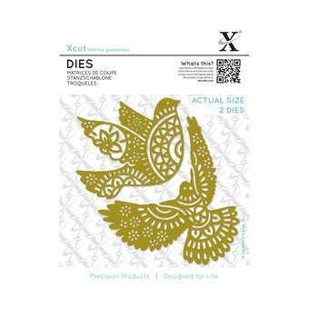 Xcut Ornate Dove Cutting Die Set 2 Pieces
