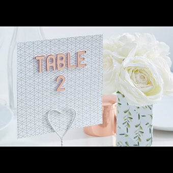 How to Make Easy Wedding Table Numbers