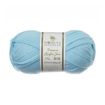 Women's Institute Soft Blue Premium Acrylic Yarn 100g