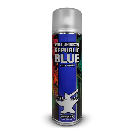 Colour Forge Republic Blue Spray Primer 500ml  image number 1