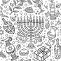 Free Hanukkah Colouring Download image number 1