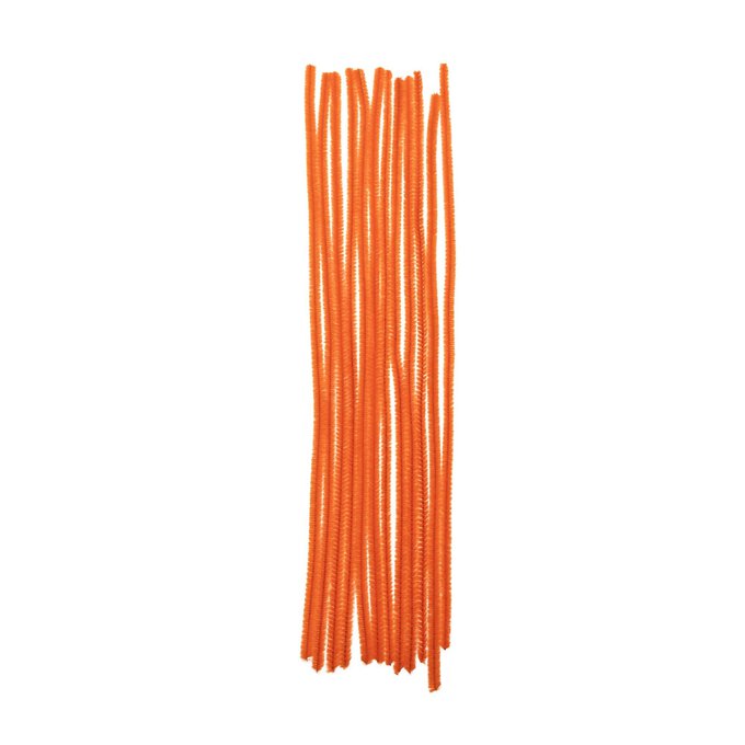 Orange Pipe Cleaners 12 Pack Hobbycraft