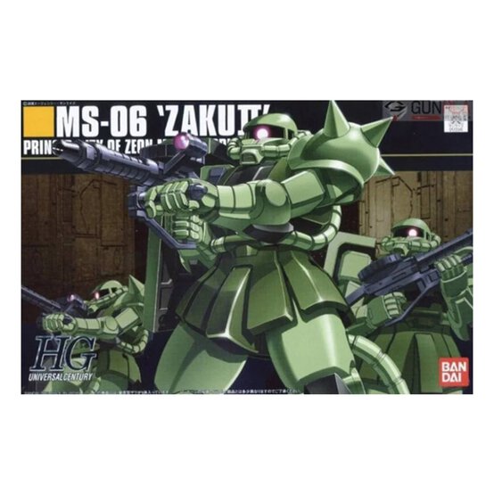 Gunpla HG MS-06 Zaku II Model Set 1:144 image number 1