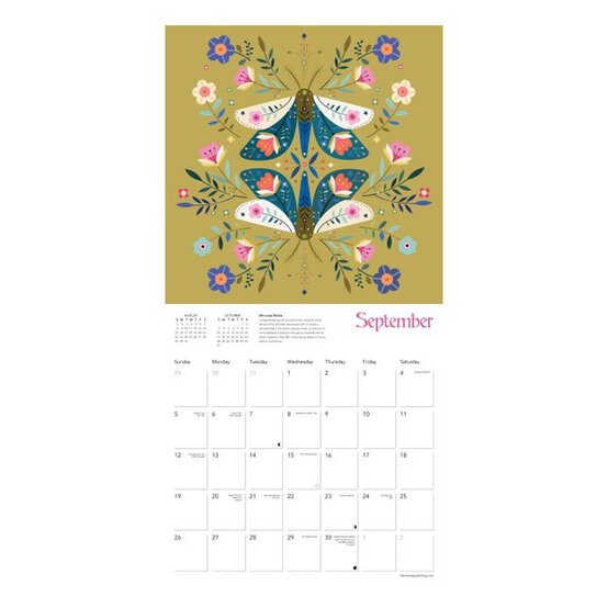 Folk Art by Bee Brown Wall Calendar 2027 image number 3