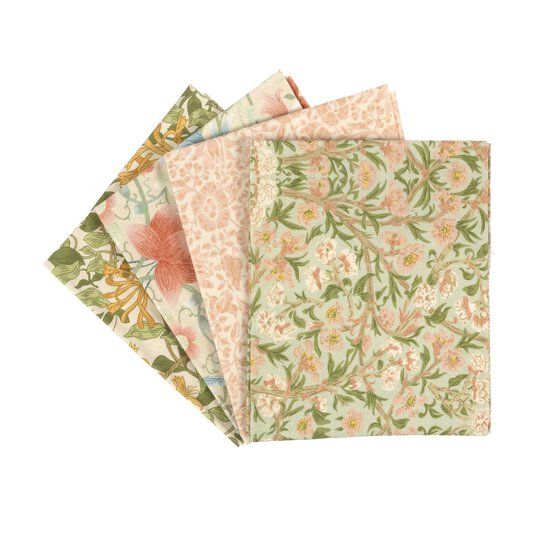 William Morris Blossom Cotton Fat Quarters 4 Pack image number 1