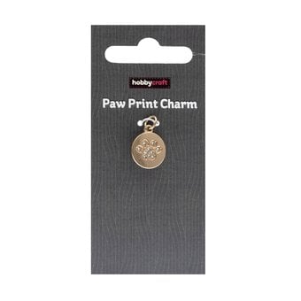 Gold Paw Print Charm