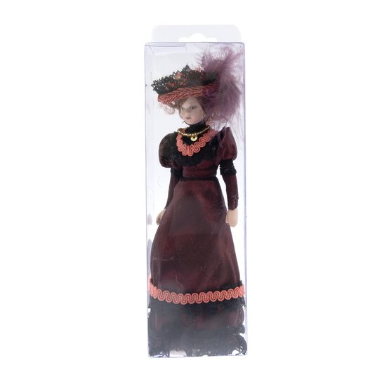 Porcelain Victorian Lady Doll 16cm  image number 4