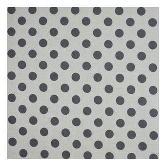 Charcoal Hometown Chambray Dots Fabric by the Metre