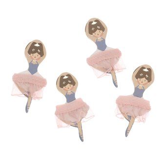 Purple Ballerina Card Toppers 4 Pack