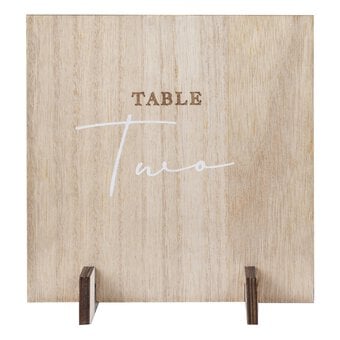Ginger Ray Wooden Table Numbers 12 Pack