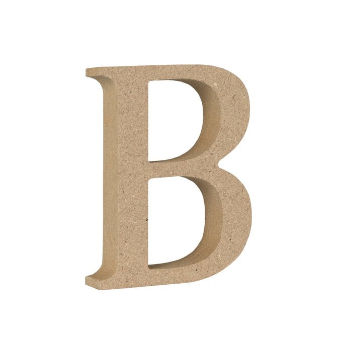 MDF Wooden Letter B 8cm image number 1