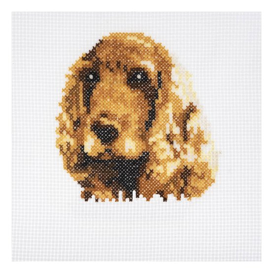 Trimits Cocker Spaniel Mini Cross Stitch Kit 13cm x 13cm image number 2