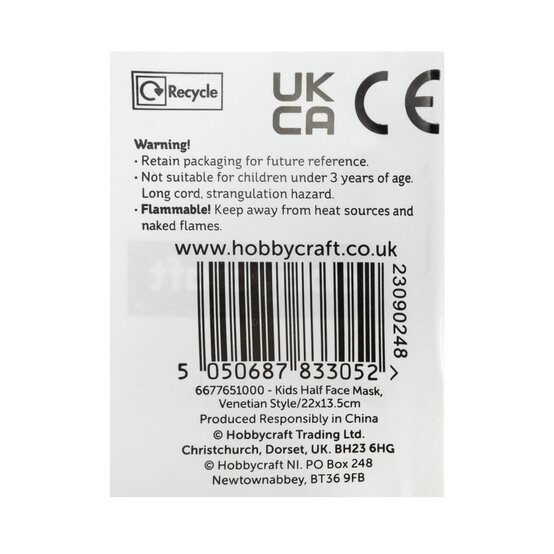 Venetian Style Half Face Mask image number 3