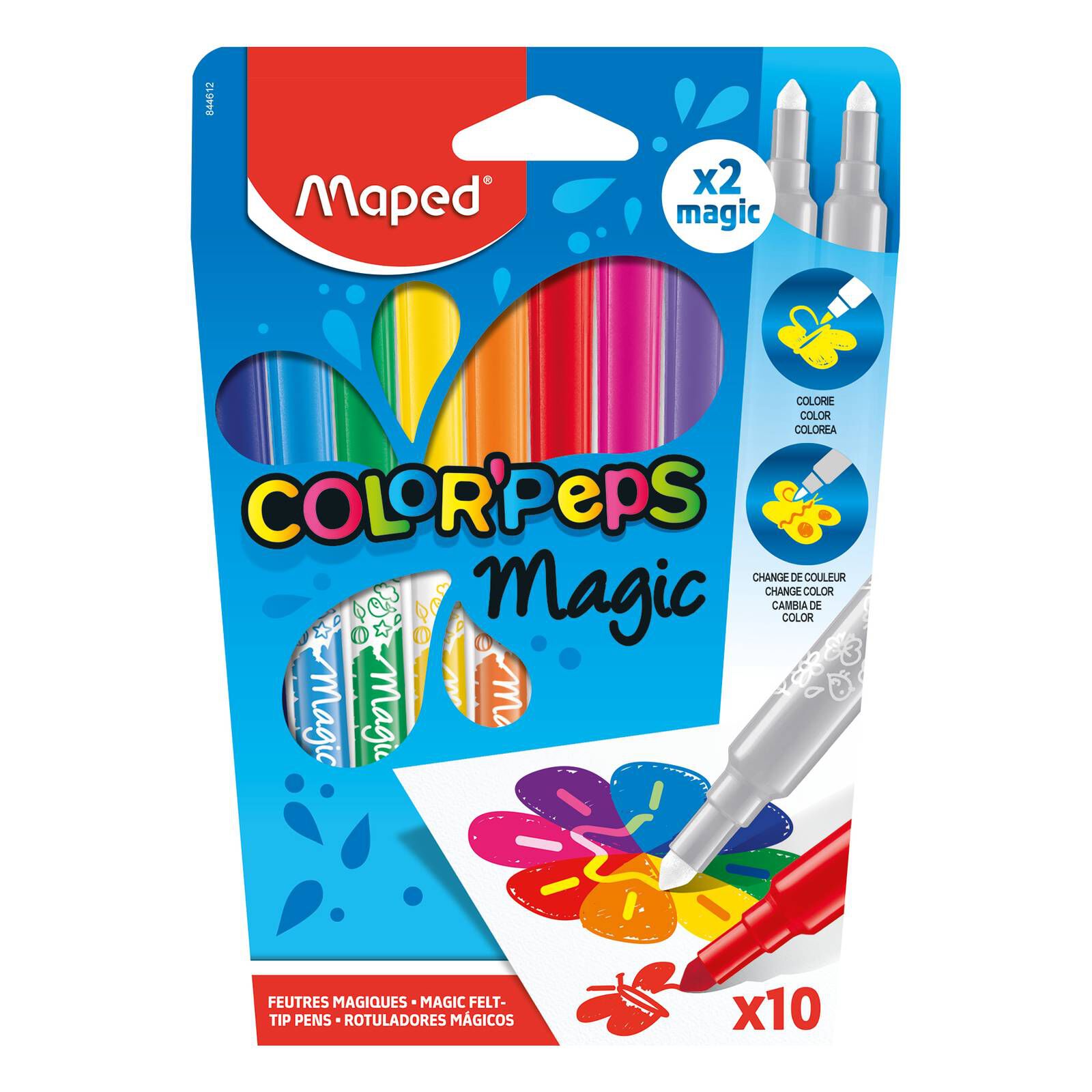 Maped Color’Peps Magic Felt Tip Pens 10 Pack Hobbycraft