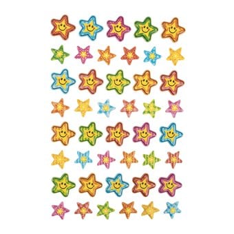 Smiley Star Puffy Stickers