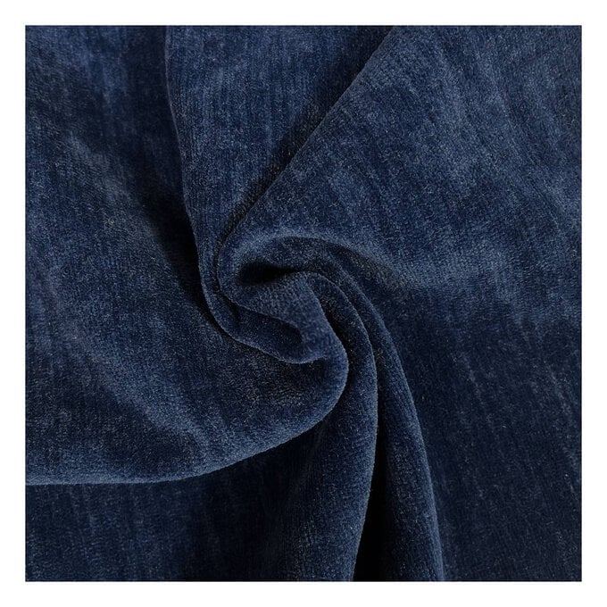 Navy Two Side Brushed Fabric by the Metre image number 1