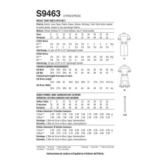 Simplicity Women's Dresses Sewing Pattern S9463 (H5 6-14)
