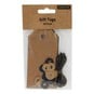 Black and Kraft Traditional Tags 11cm 10 Pack image number 2