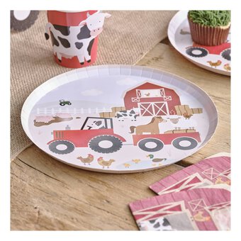 Ginger Ray Farm Animal Paper Plates 8 Pack image number 4