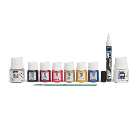 Pebeo Setacolor Leather Paint Selection Box image number 1