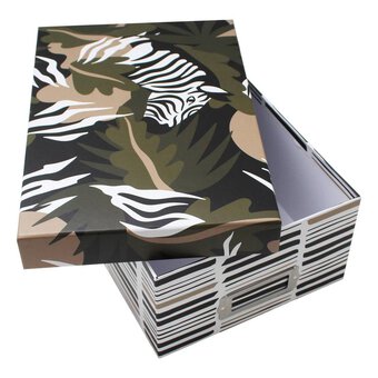Zebra Photo Box 28.4cm x 19.7cm x 11.5cm
