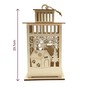 Wooden Christmas Lantern Decoration 24cm image number 3