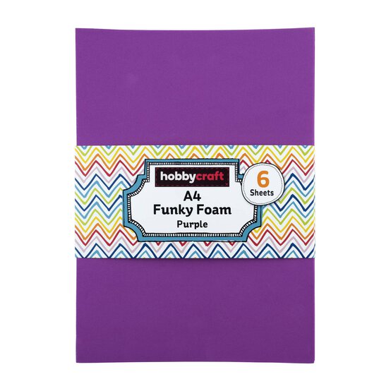 Purple EVA Foam Sheets A4 6 Pack image number 6