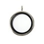 Silver Round Locket Pendant image number 1