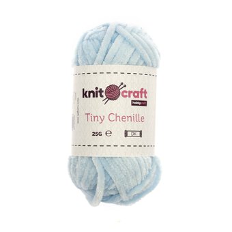 Knitcraft Ice Blue Tiny Chenille DK Yarn 25g