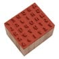 Art Deco Mini Alphabet Wooden Stamp Set 30 Pieces image number 2