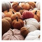 White Cotton Striped Pumpkin 17cm image number 4