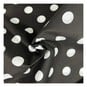 Black and White Spot Polycotton Fabric by the Metre image number 1
