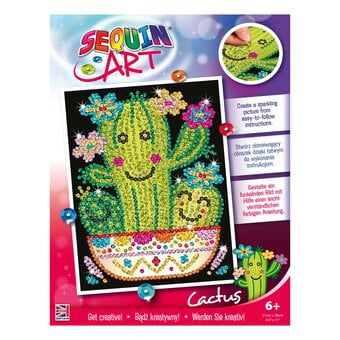 Cactus Sequin Art Kit