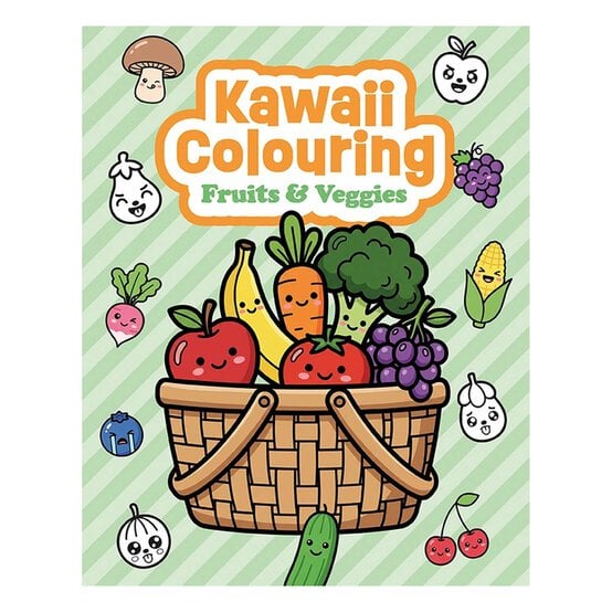 Kawaii Colouring: Fruits and Veggies image number 1