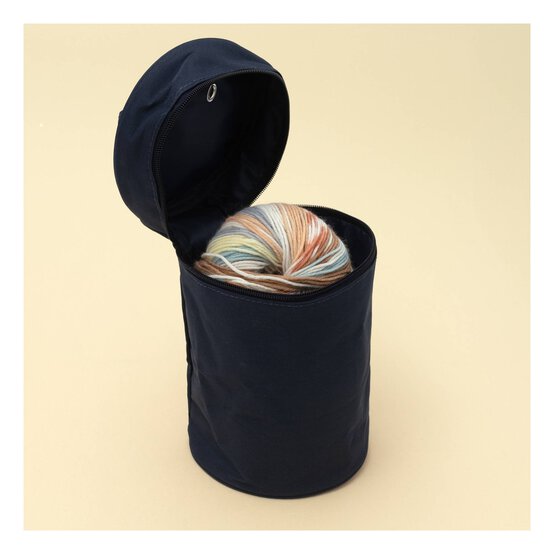 Navy Blue Yarn Bag image number 2